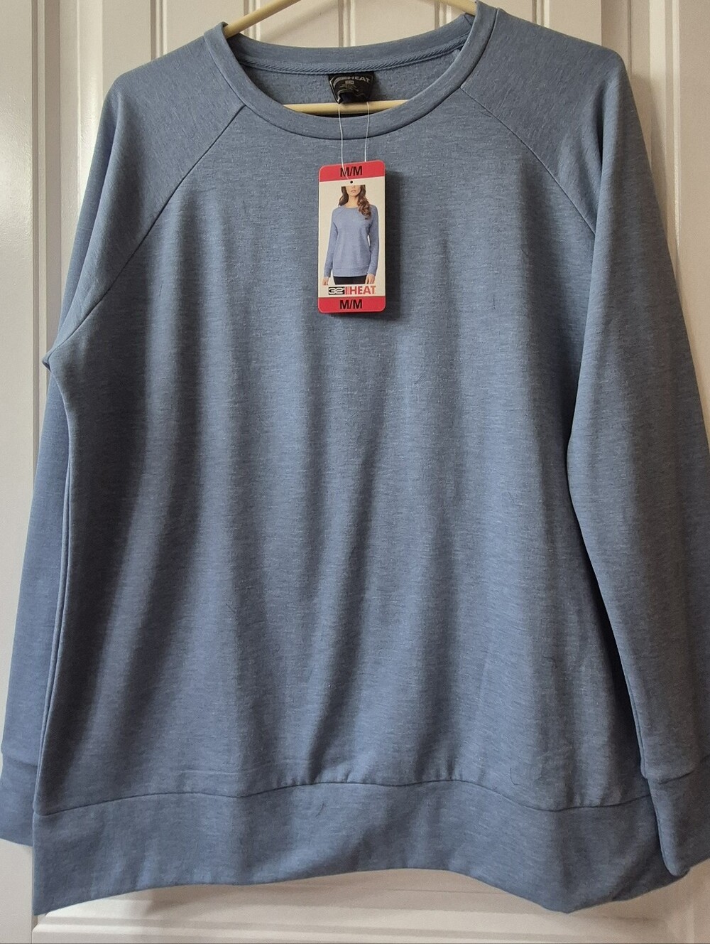 Womens 32 Degrees Heat brand Crewneck Sweatshirt Size Medium New With Tags
